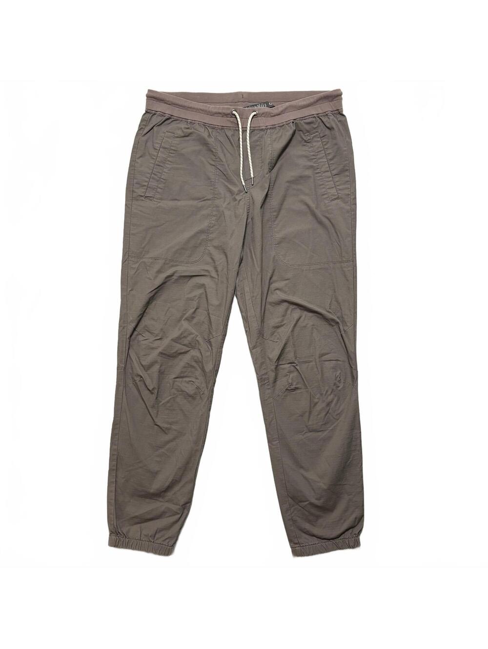 Vuori Ribstop Traveler Drawstring Joggers Men's XL Gray V434 Athletic Stretch